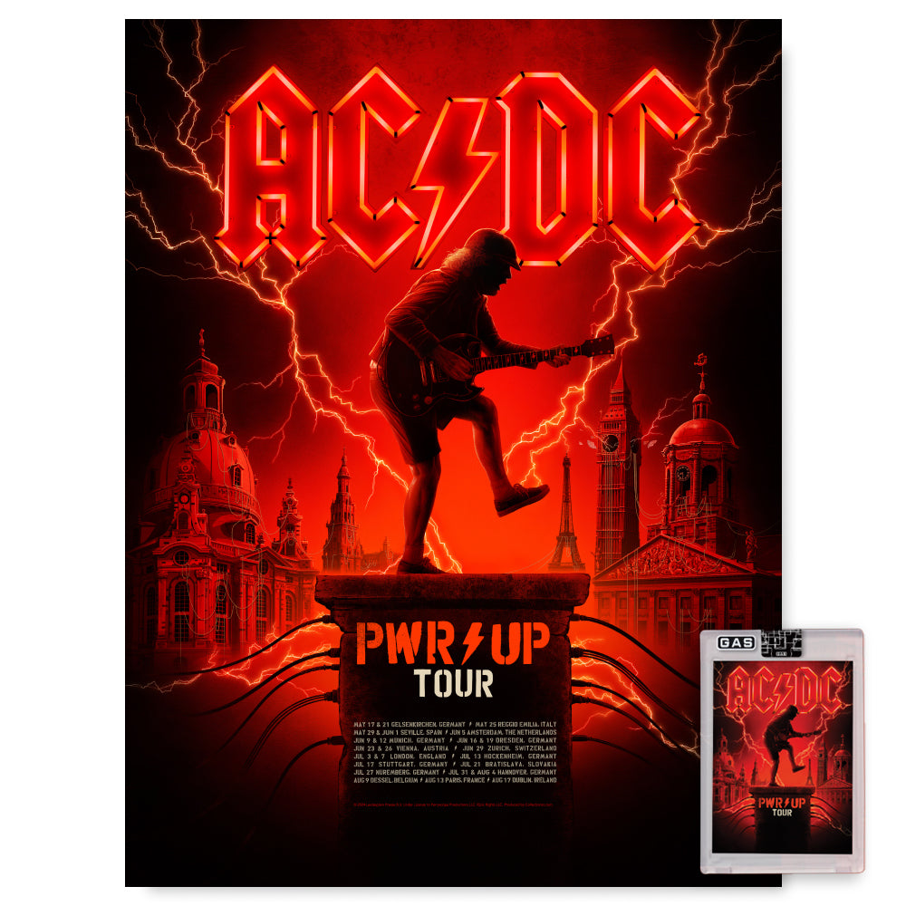 AC/DC PWR UP Tour Poster & Trading Card