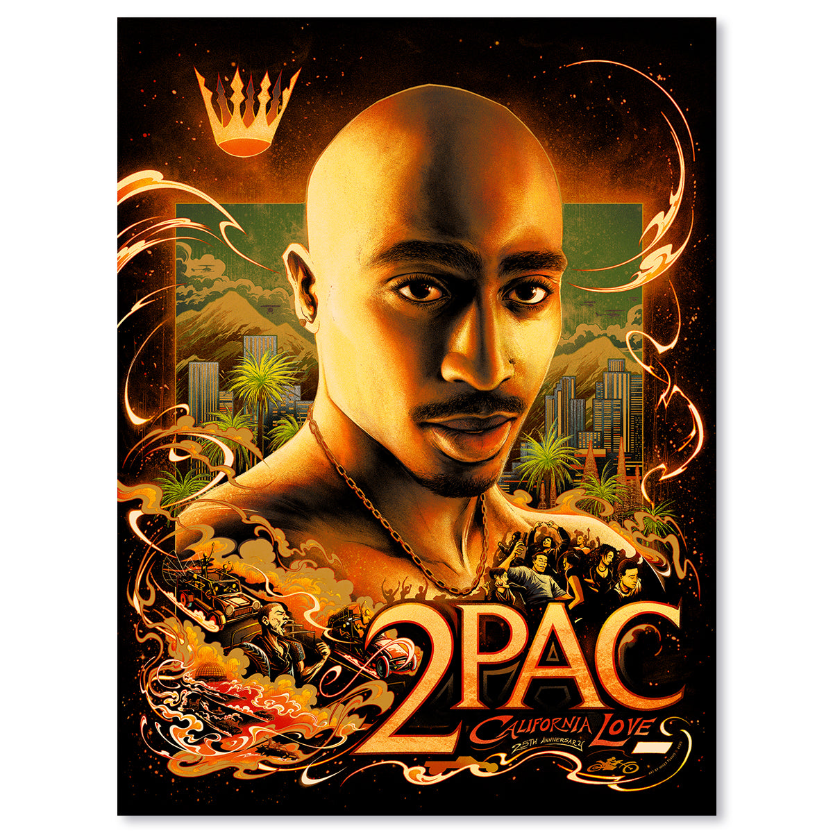 2Pac California Love 25th Anniversary (Golden State Foil Edition)