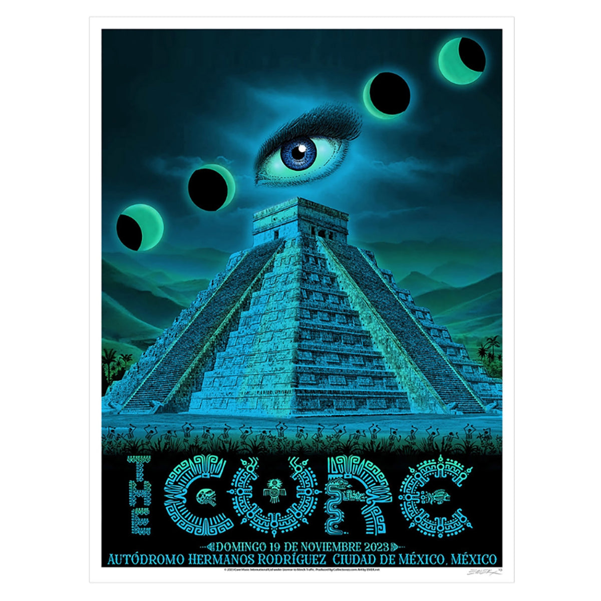 The Cure Mexico City November 19, 2023 Second Edition Poster