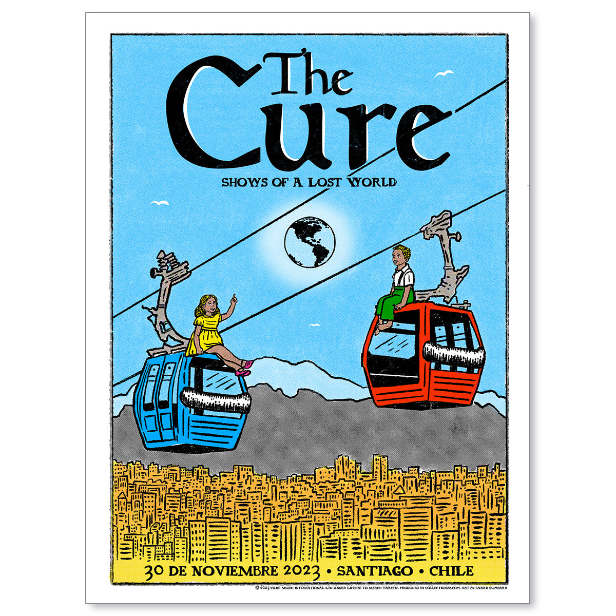 The Cure Santiago November 30, 2023 First Edition Poster