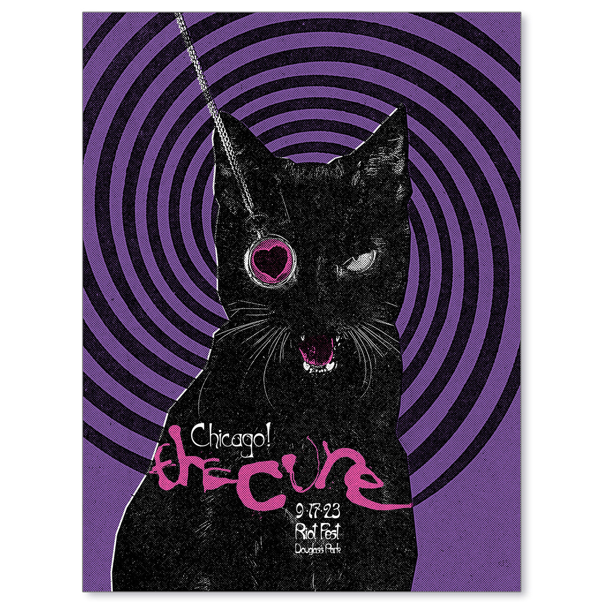 The Cure Chicago Riot Fest September 17, 2023 First Edition Poster