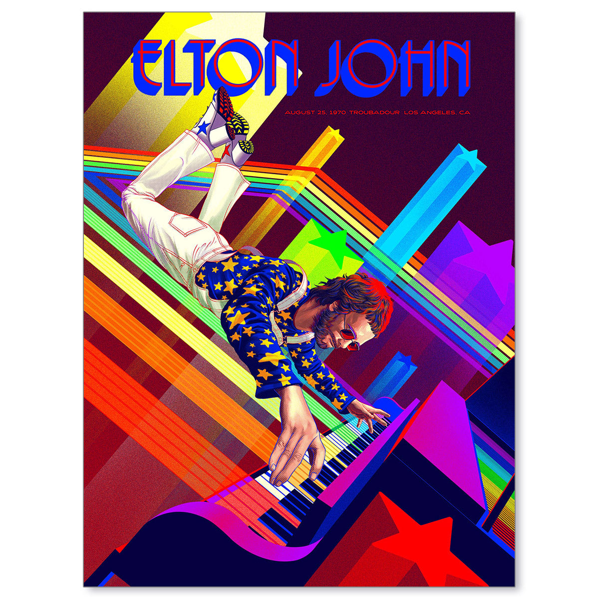 Elton John Troubadour 1970 by Kevin Tong (Main Edition)