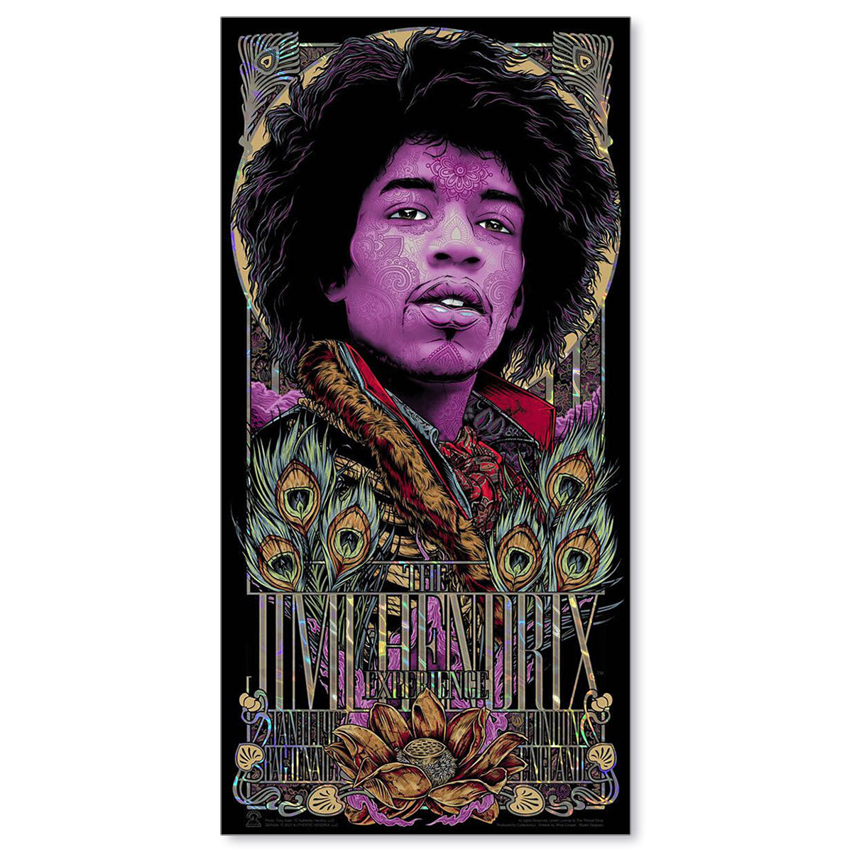 The Jimi Hendrix Experience Bag O'Nails 1967 (P/P Lava Foil Edition)