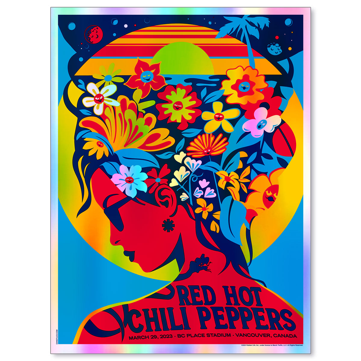 Red Hot Chili Peppers Vancouver March 29, 2023 (Rainbow Foil)