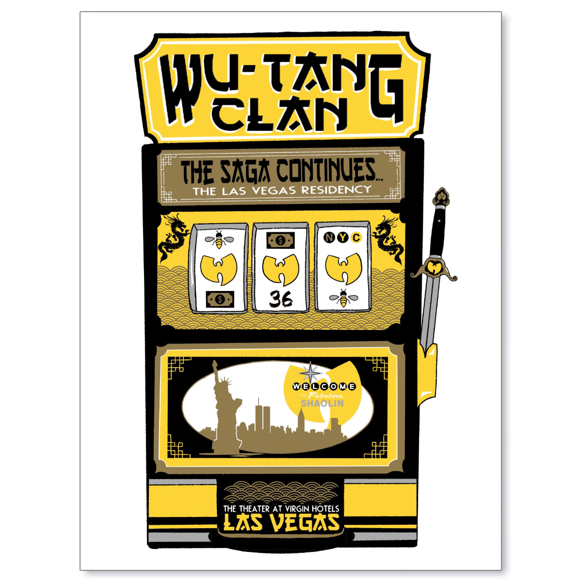 Wu-Tang Clan Las Vegas Residency Poster (2024)