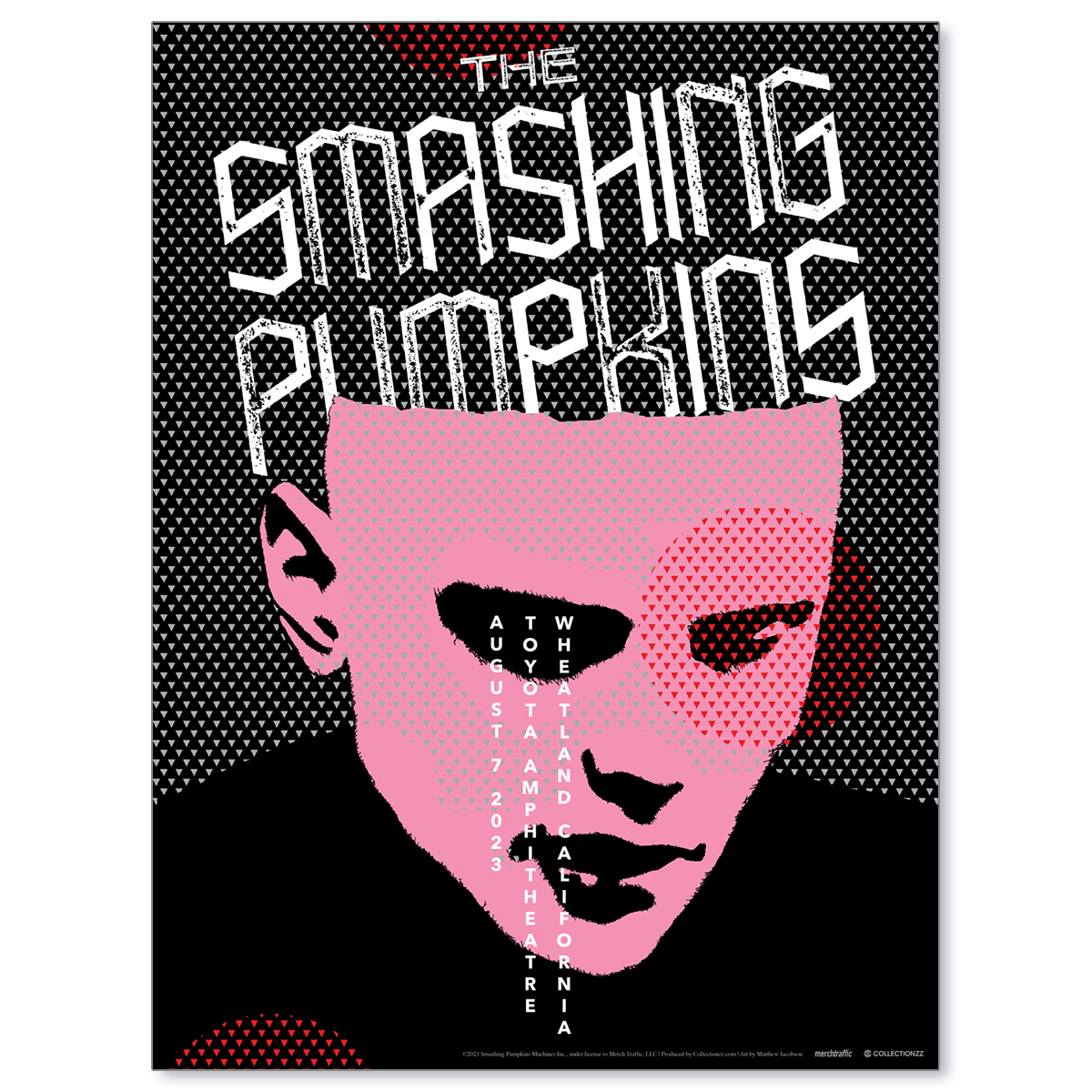 The Smashing Pumpkins Wheatland August 7, 2023 Poster & Setlist Trading Card