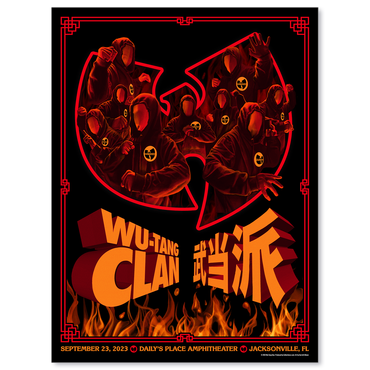 Wu-Tang Clan Jacksonville September 23, 2023 Print