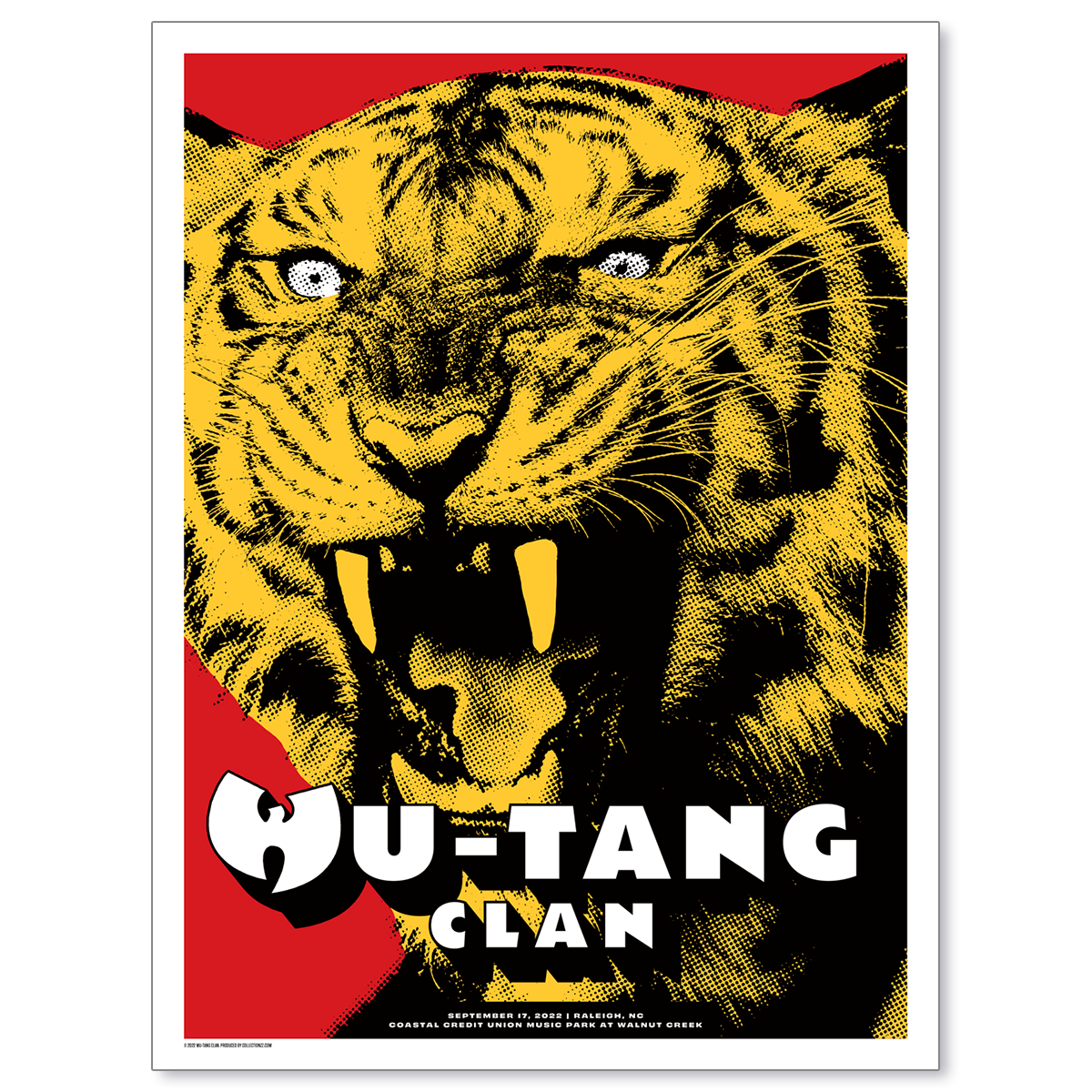 Wu-Tang Clan Raleigh September 17, 2022 Print