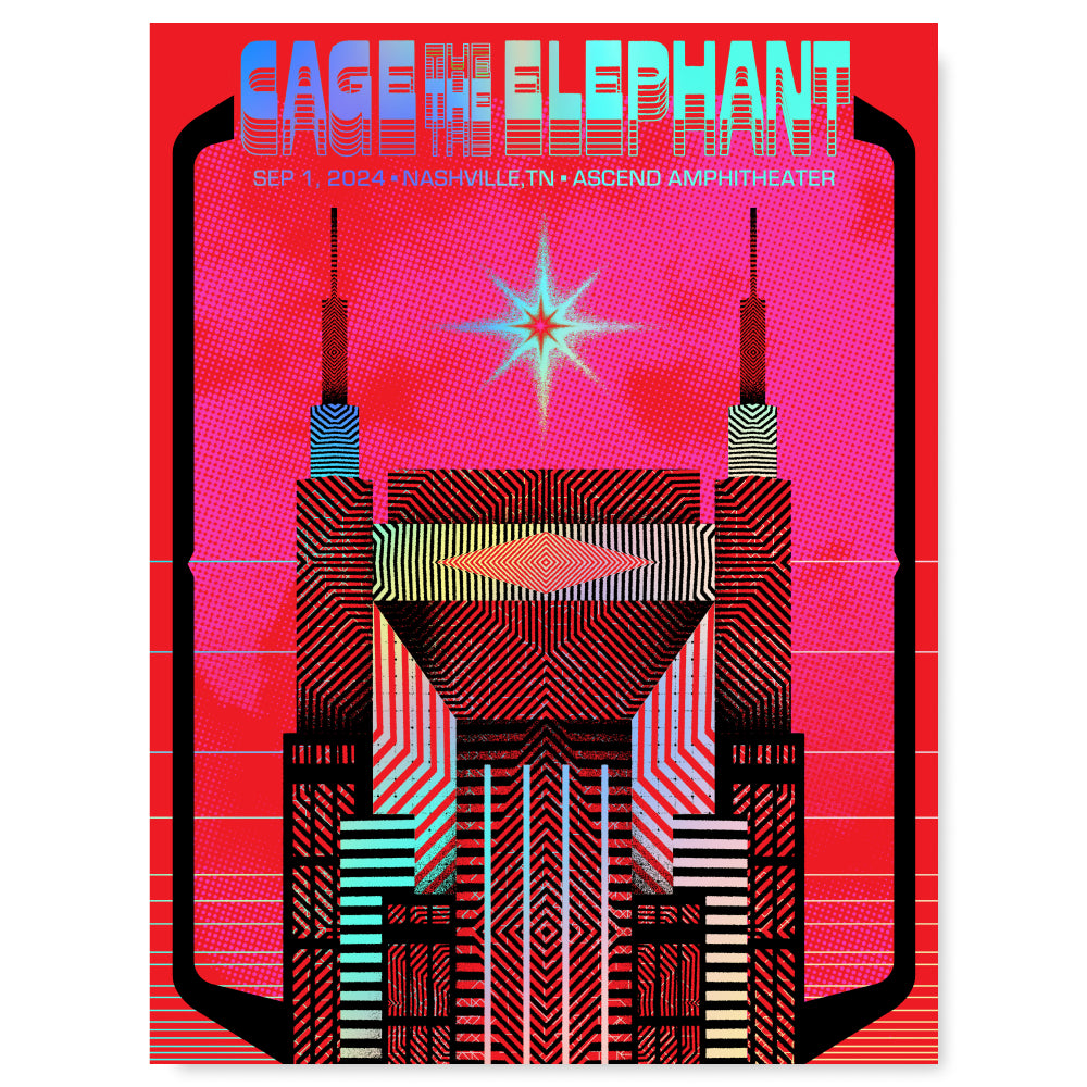 Cage The Elephant Nashville September 1, 2024 (Show Edition) (Foil Version)