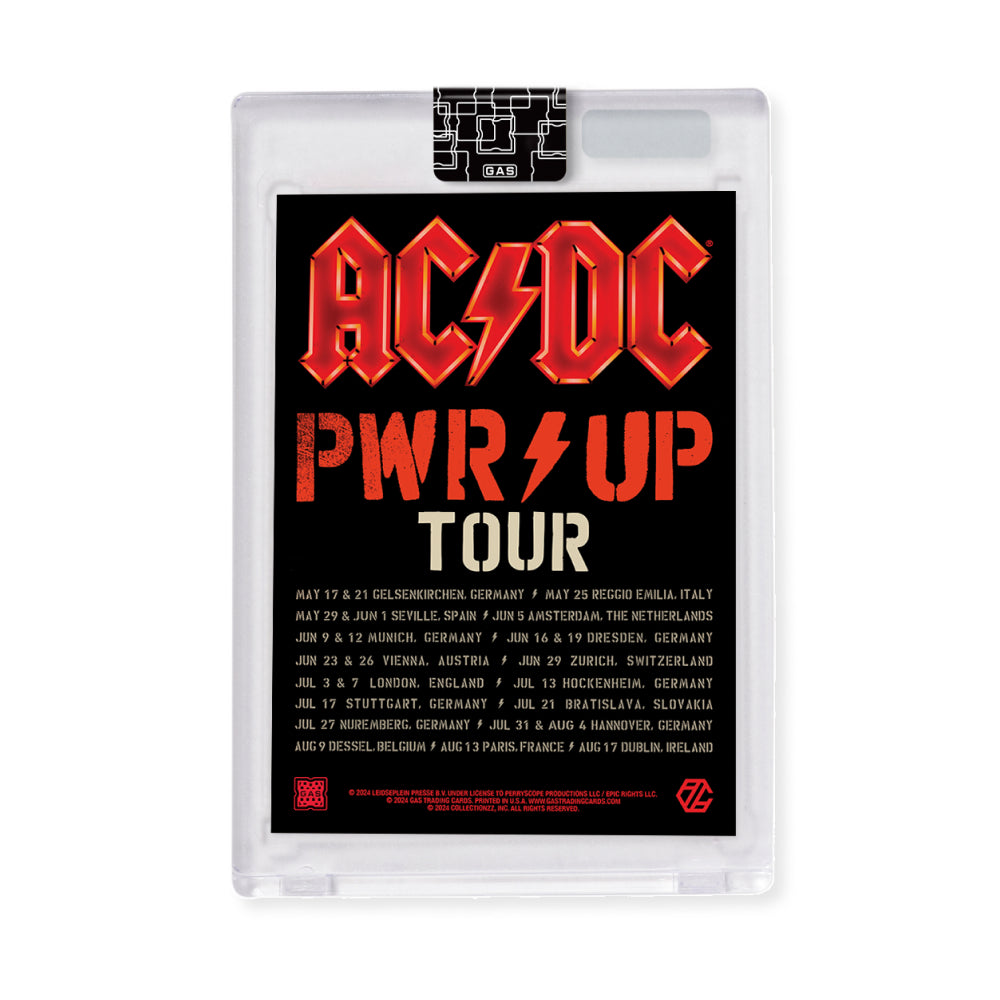AC/DC PWR UP Tour Poster & Trading Card