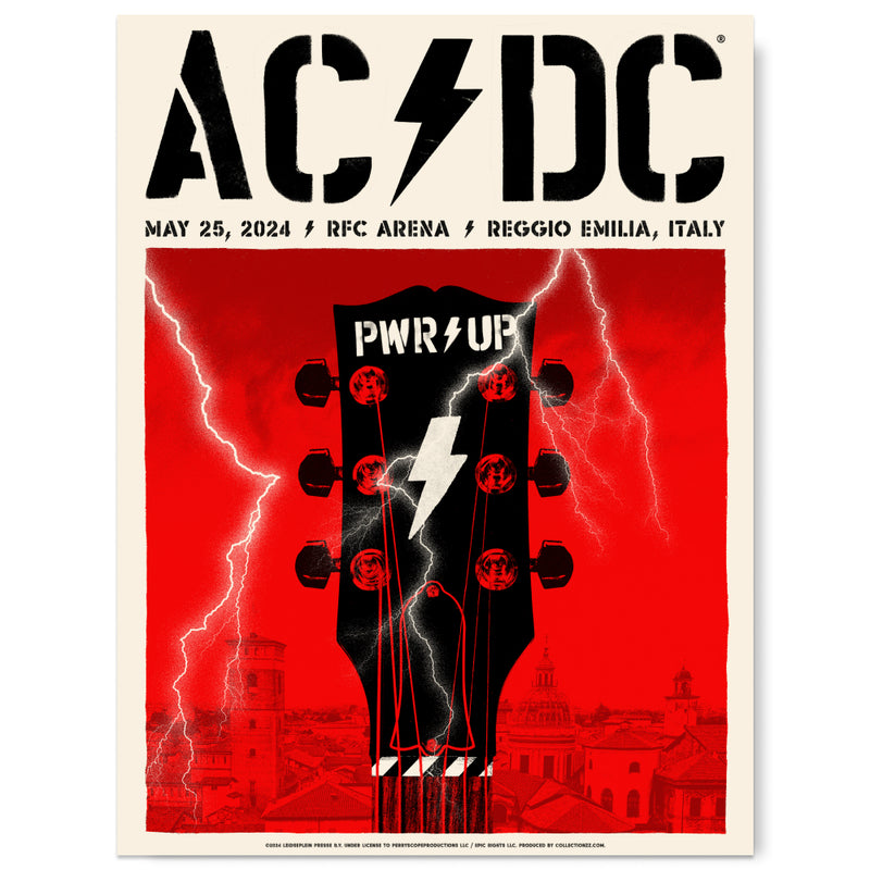 AC/DC Reggio Emilia May 25 Poster (Collectors Edition)