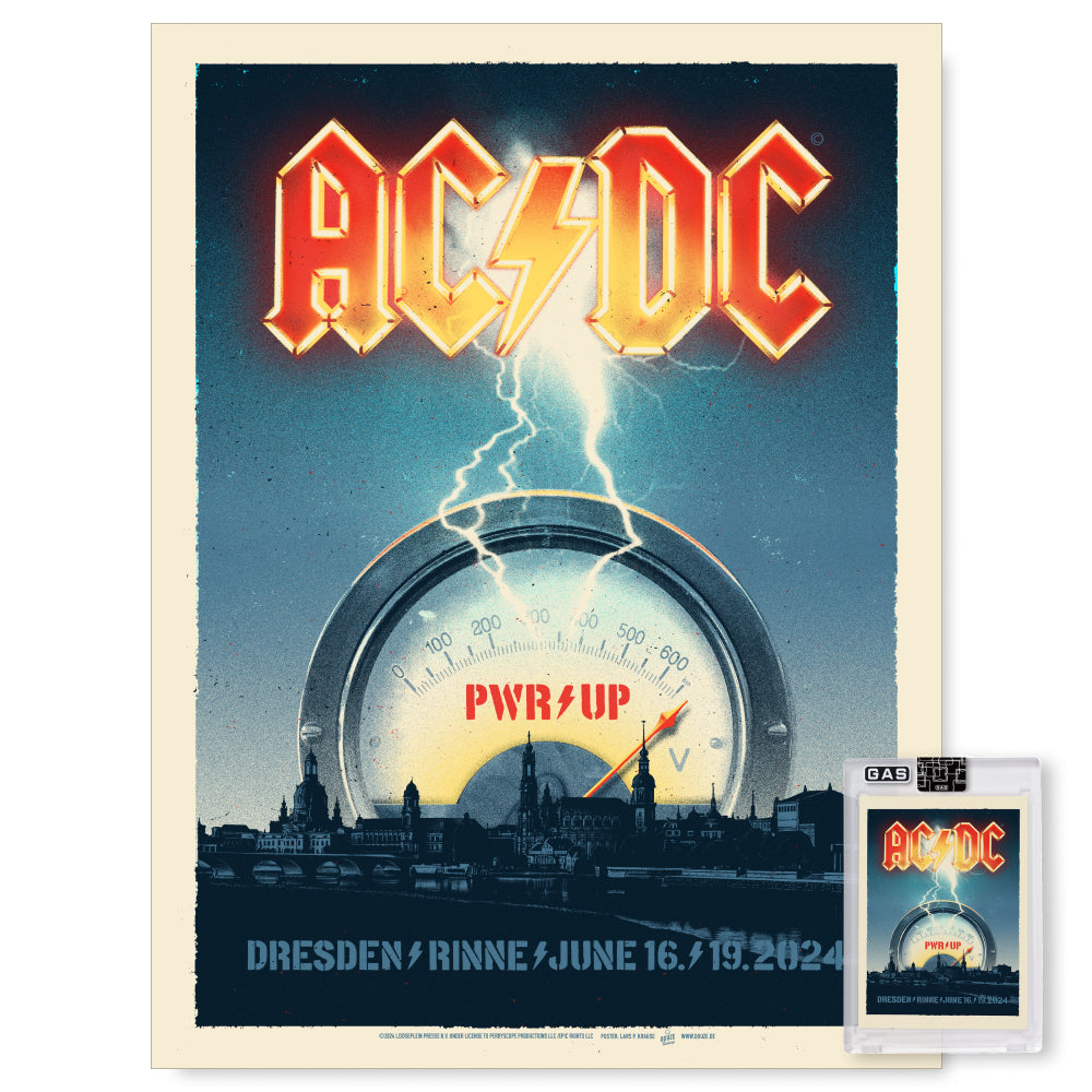 AC/DC Dresden June 16th & June 19th Poster & Setlist Trading Card