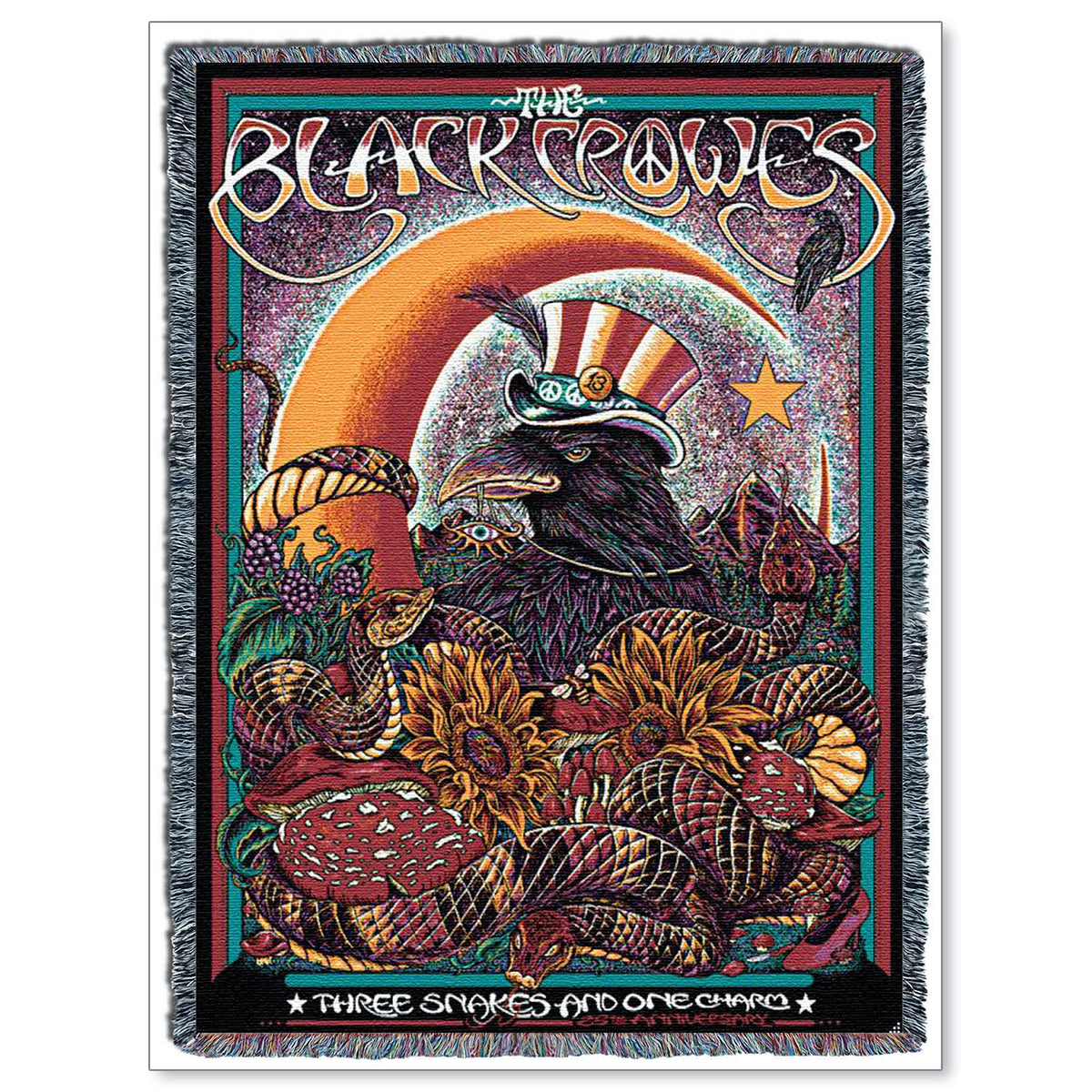 The Black Crowes Three Snakes and One Charm Wall Tapestry