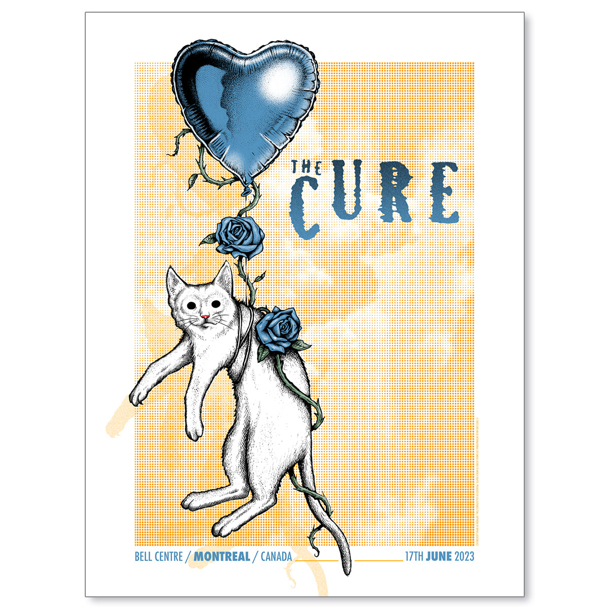 The Cure Montreal June 17, 2023 First Edition Poster & Trading Card
