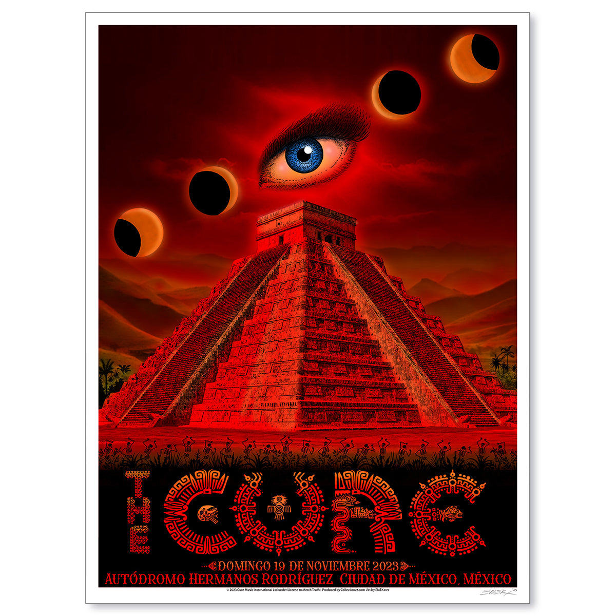 The Cure Mexico City November 19, 2023 First Edition Poster