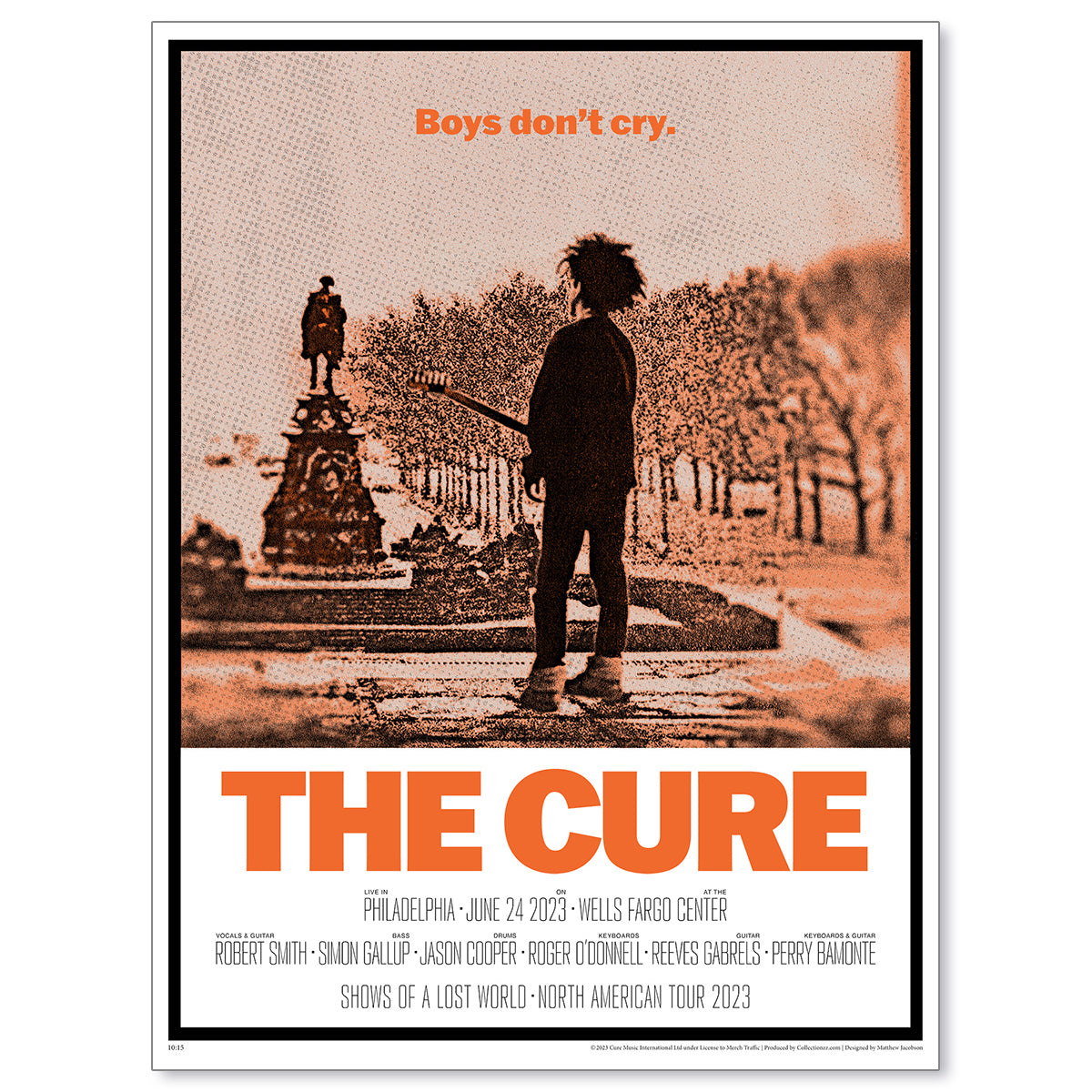 The Cure Philadelphia June 24, 2023 First Edition Poster & Trading Card