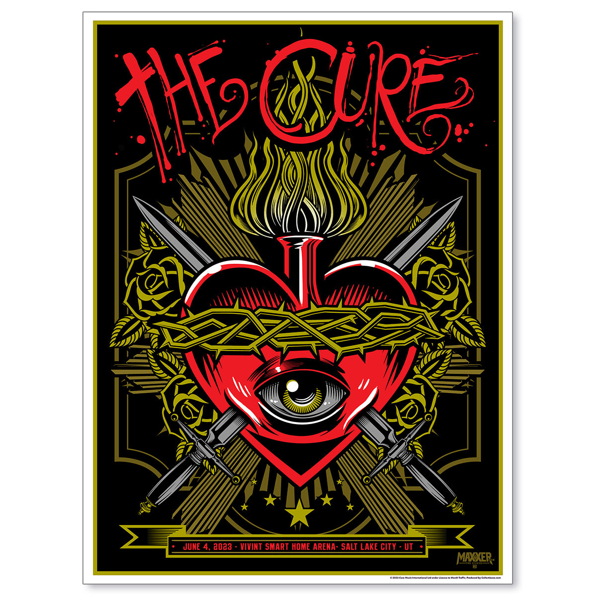 The Cure Salt Lake City June 4, 2023 Poster & Trading Card