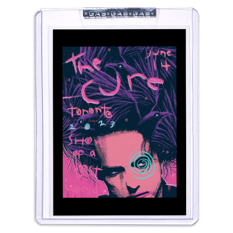 The Cure Toronto June 14, 2023 Second Edition Poster & Trading Card