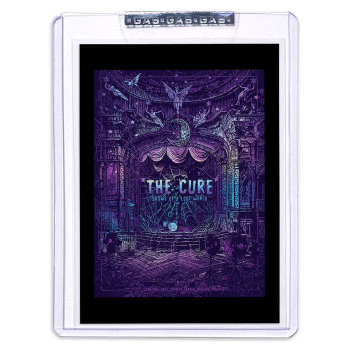The Cure Boston June 18, 2023 Rainbow Foil Second Edition Poster & Tra