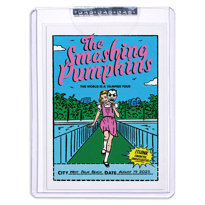 The Smashing Pumpkins West Palm Beach August 19, 2023 Poster & Setlist Trading Card