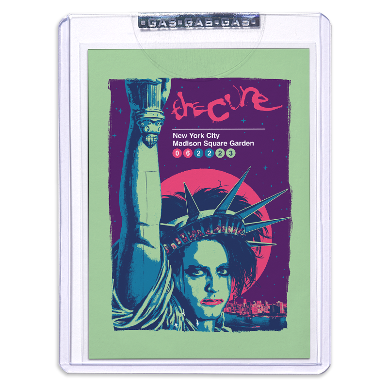 The Cure New York City June 22, 2023 First Edition Poster & Trading Card