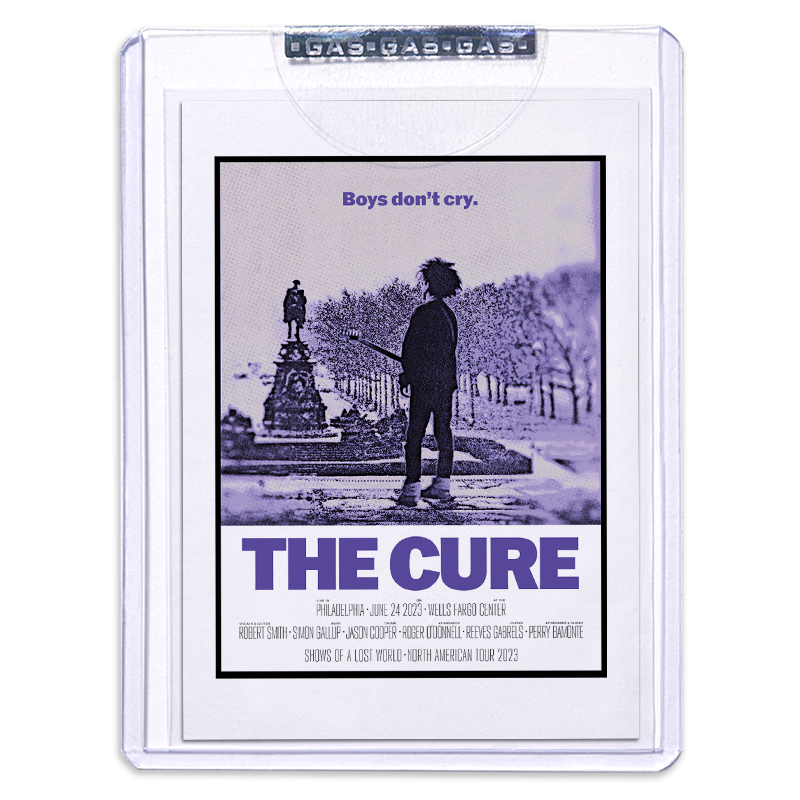 The Cure Philadelphia June 24, 2023 Second Edition Poster & Trading Card