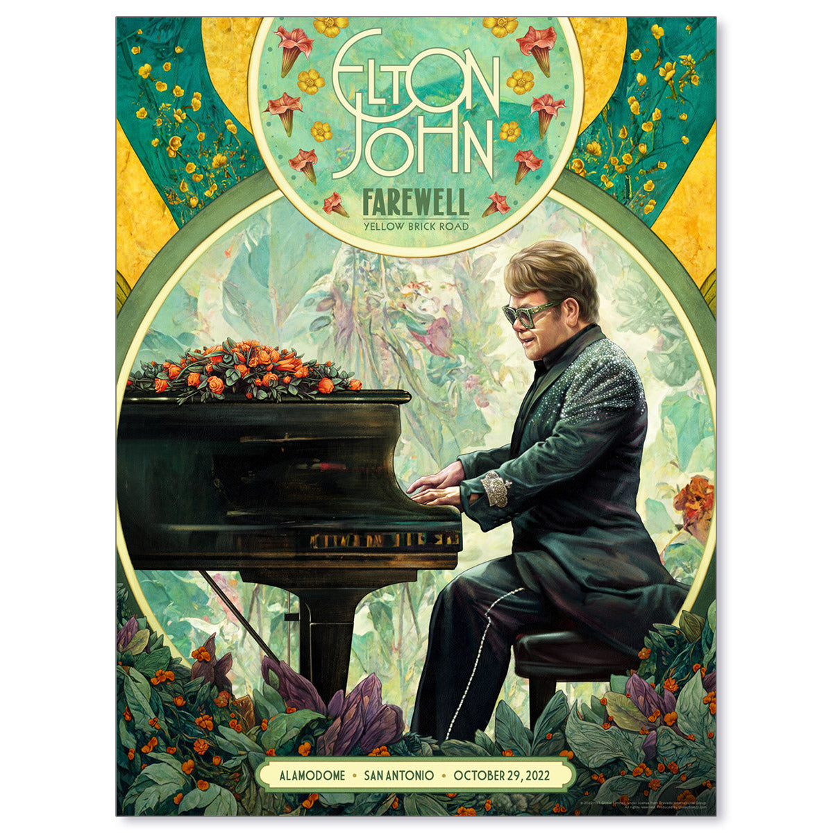 Elton John San Antonio October 29, 2022 Farewell Yellow Brick Road Tour