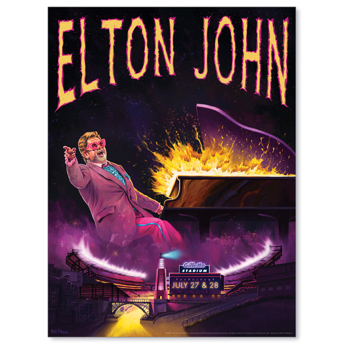Elton John Foxborough July 27 & 28, 2022 Farewell Yellow Brick Road Tour
