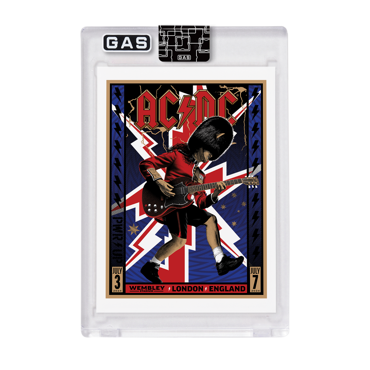 AC/DC London July 3 & 7 Poster & Setlist Trading Card