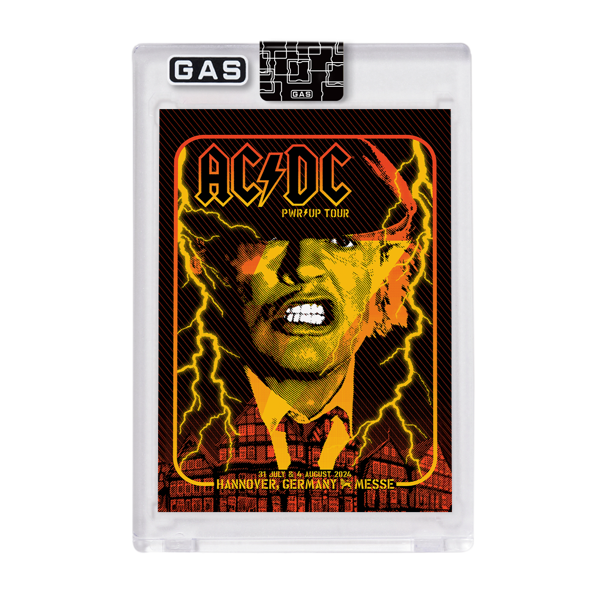 AC/DC Hannover July 31 & August 4 Poster & Setlist Trading Card