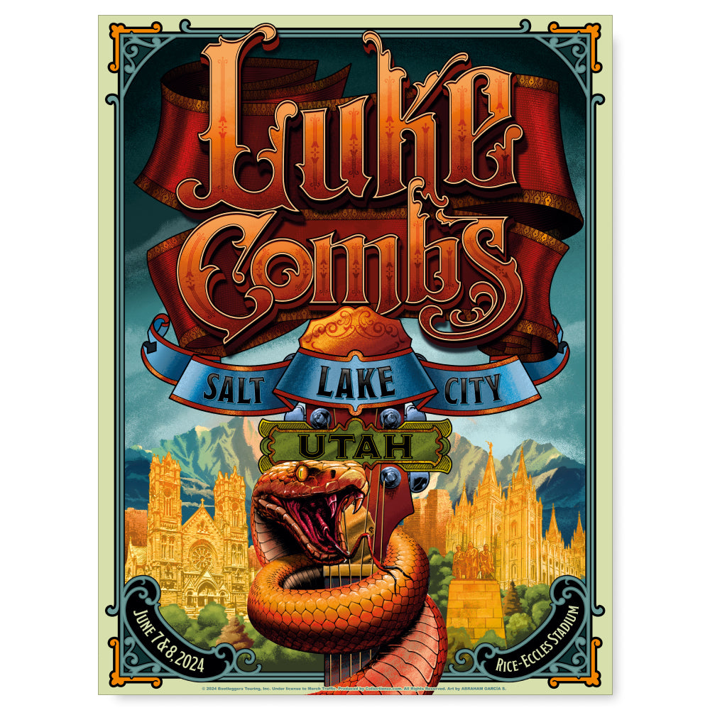 Luke Combs Salt Lake City June 7 & June 8, 2024