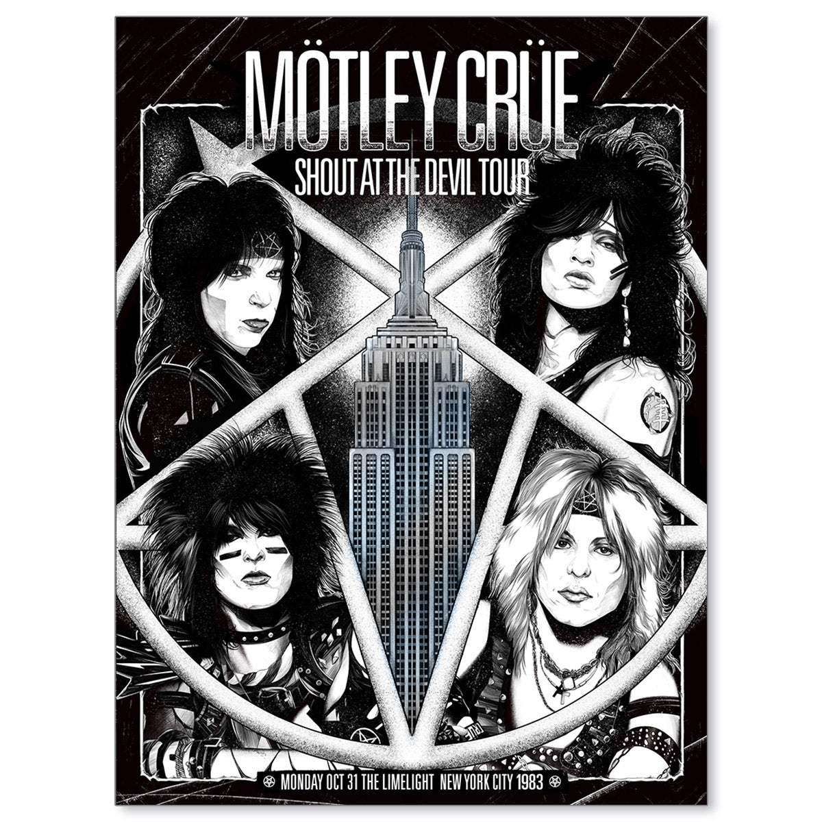 Mötley Crüe New York City 1983 (Silver Foil Edition)