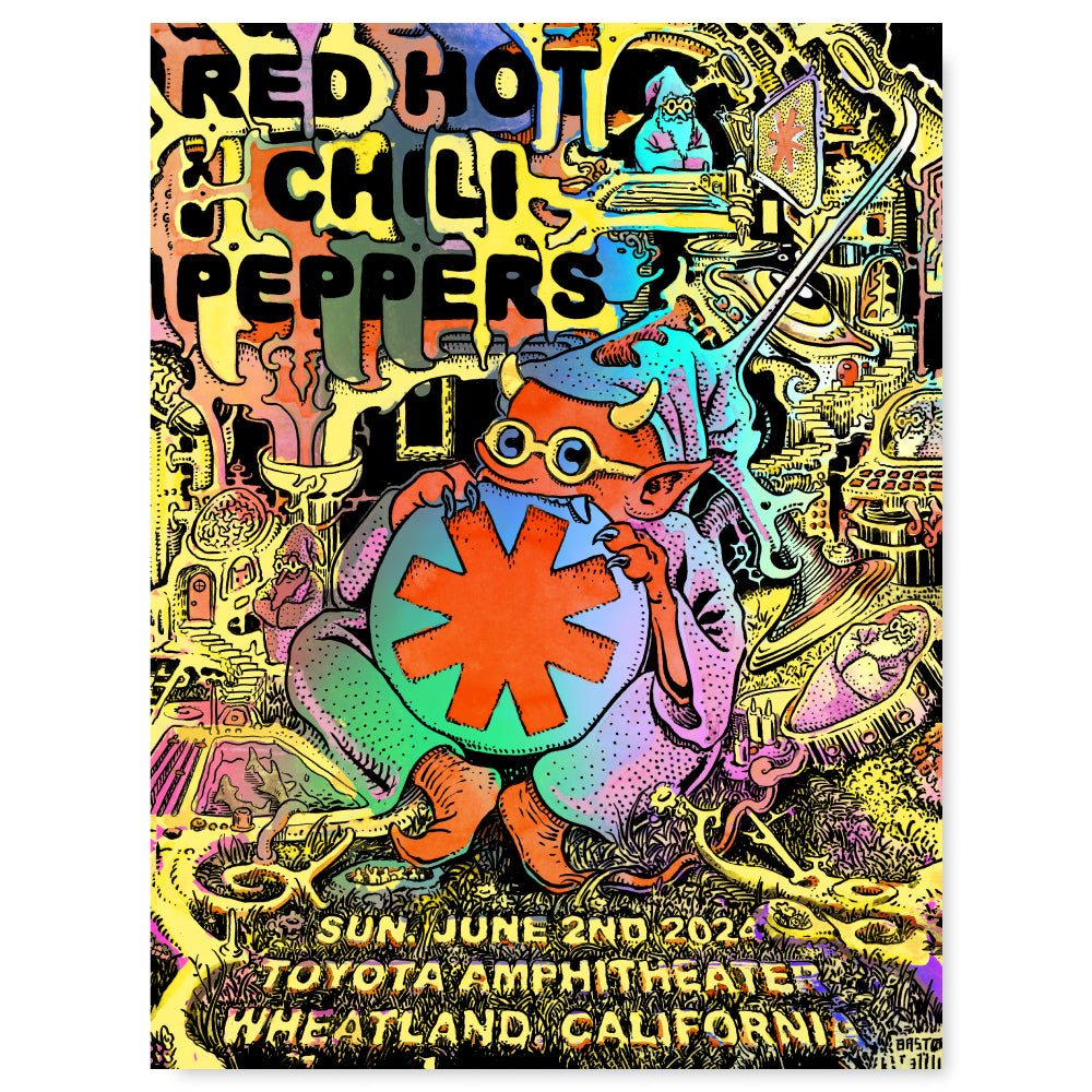 Red Hot Chili Peppers Wheatland June 2, 2024 (Rainbow Foil)