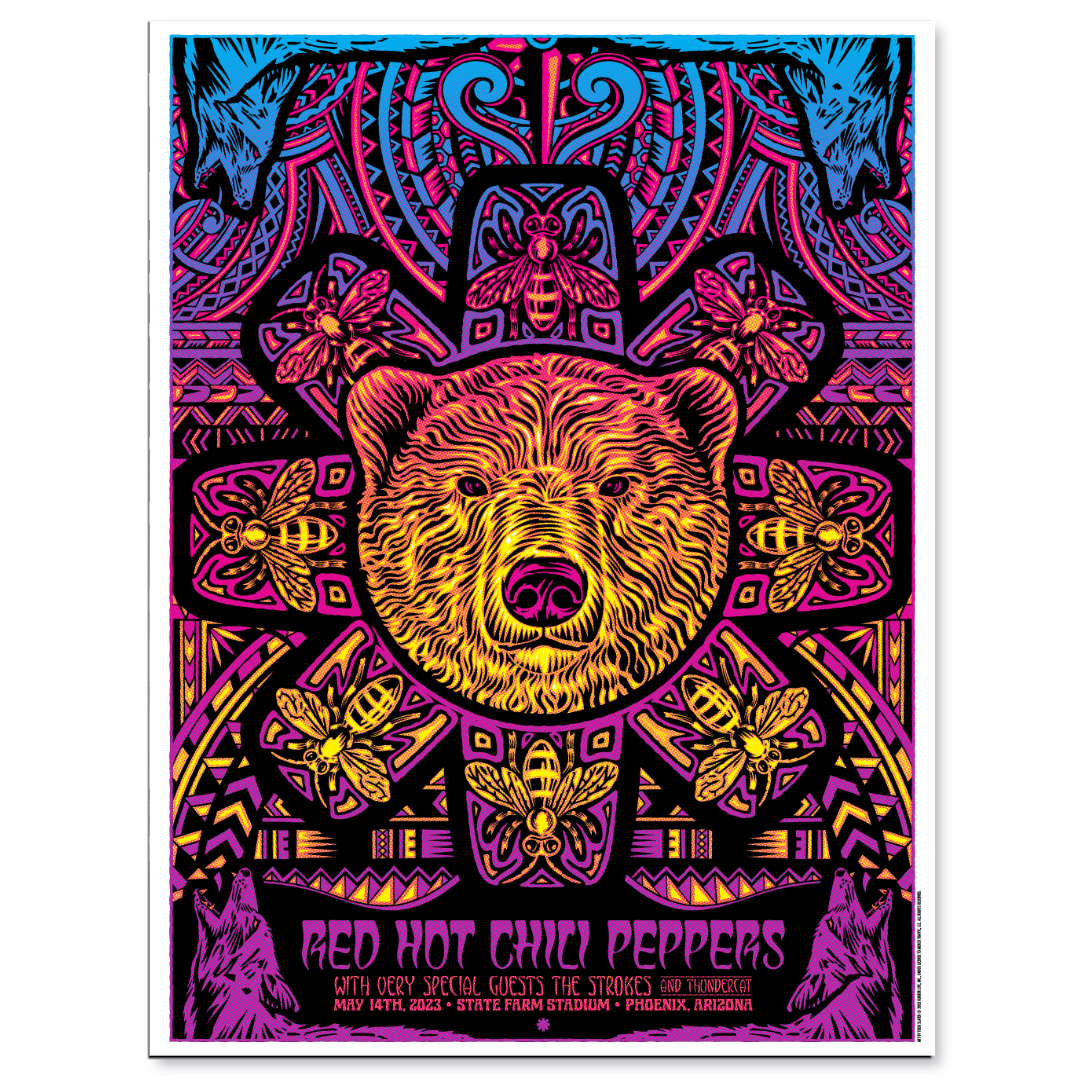 Red Hot Chili Peppers Phoenix May 14, 2023 Poster & Trading Card