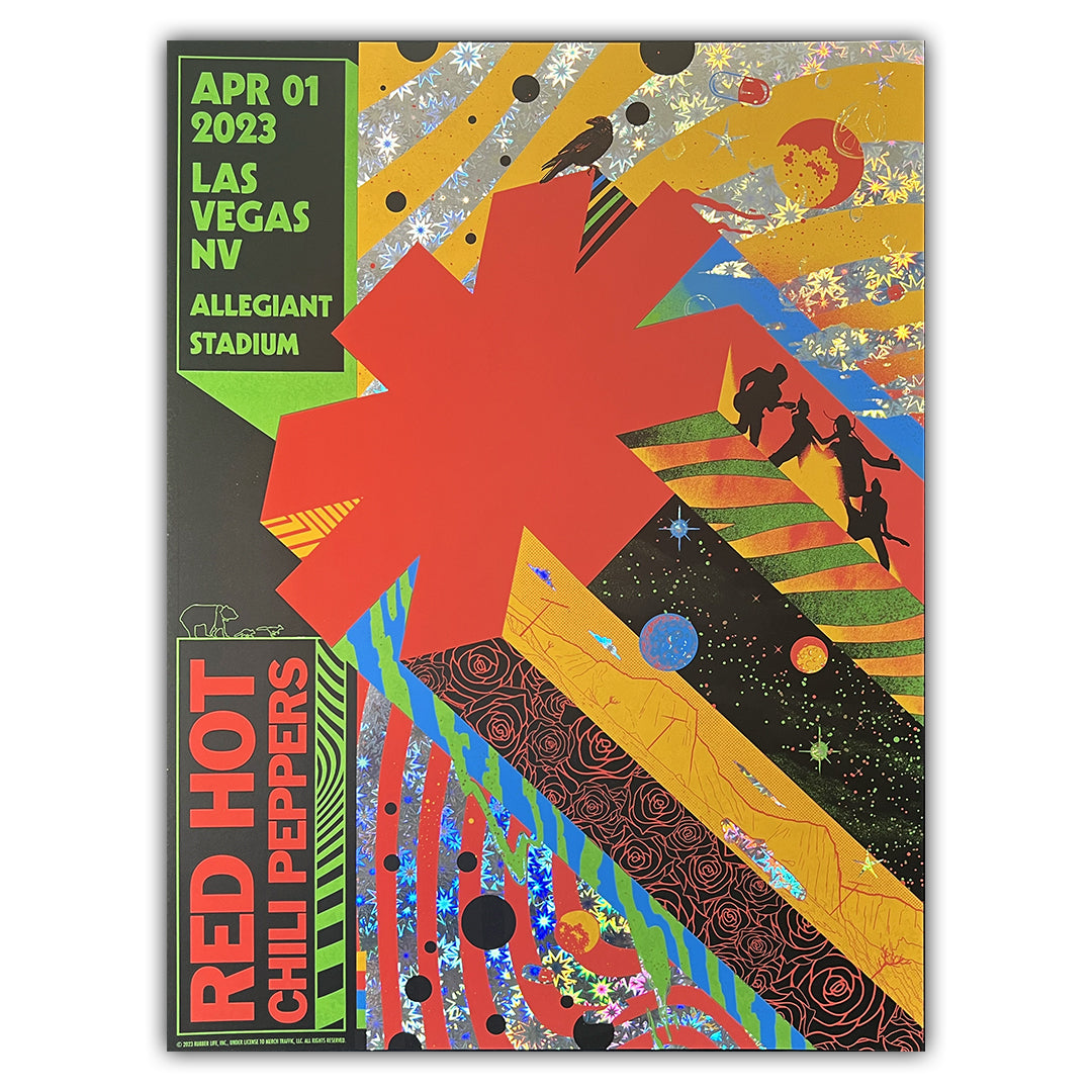 Red Hot Chili Peppers Las Vegas April 1, 2023 (Fireworks Foil) BFCM Exclusive