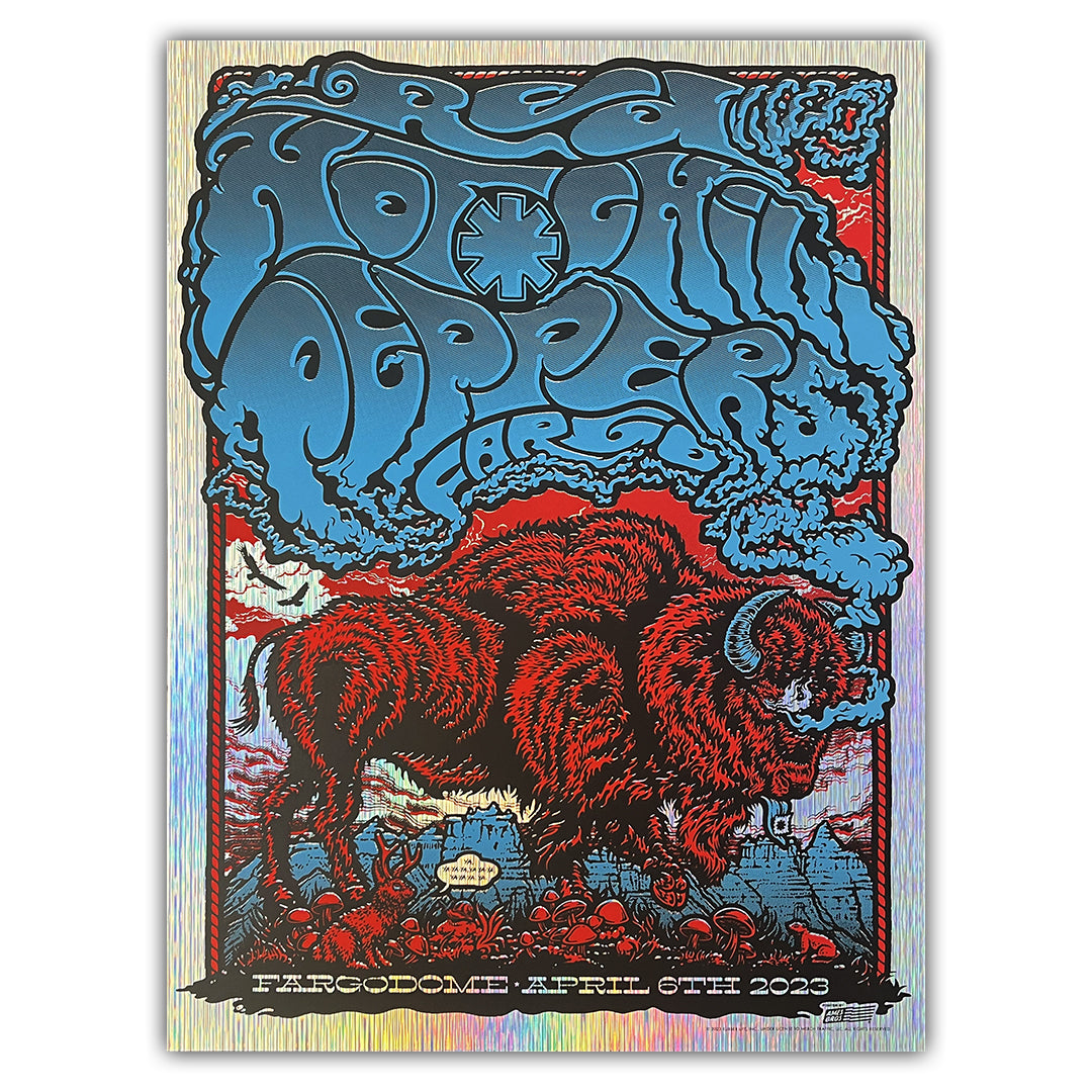 Red Hot Chili Peppers Fargo April 6, 2023 (Pillar Foil) BFCM Exclusive