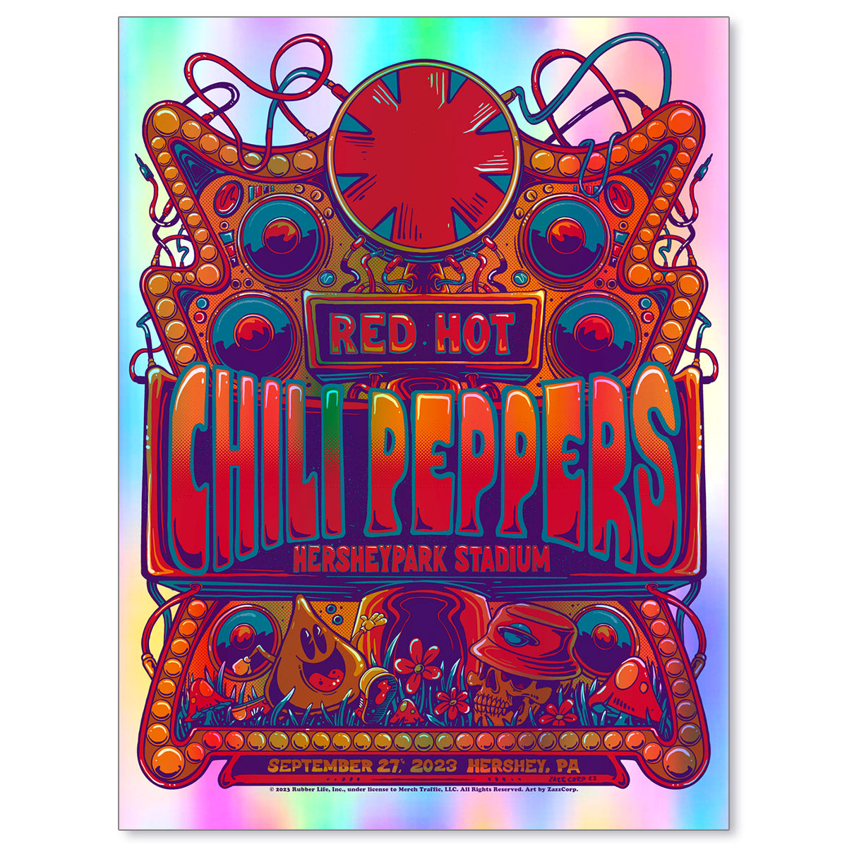 Red Hot Chili Peppers Hershey September 27, 2023 (Rainbow Foil)