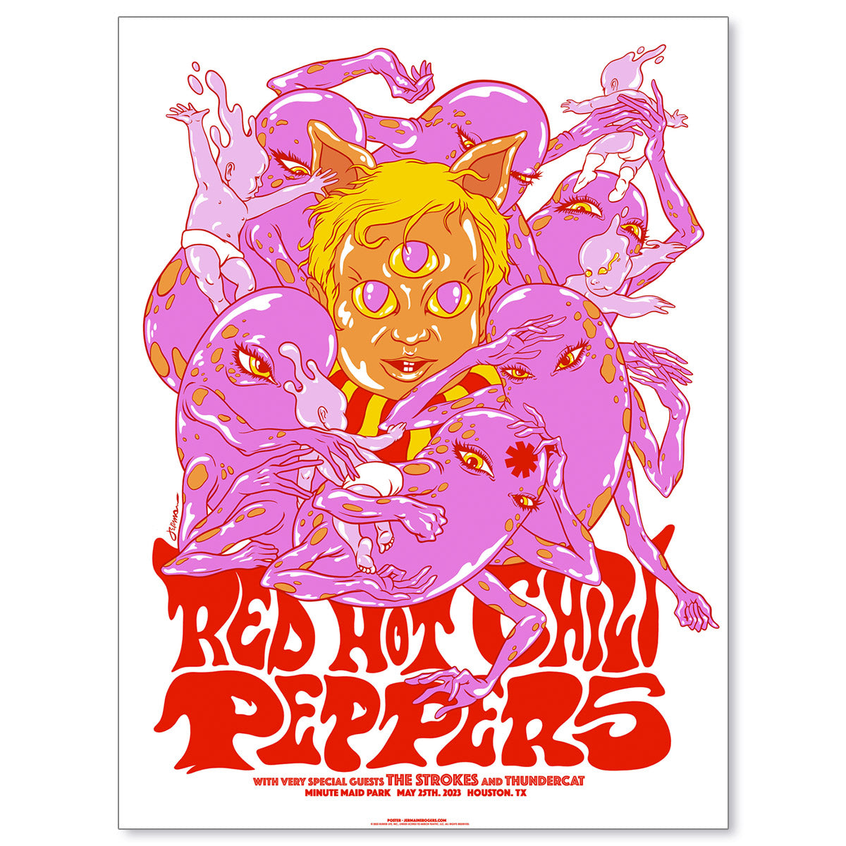 Red Hot Chili Peppers Houston May 25, 2023 Poster
