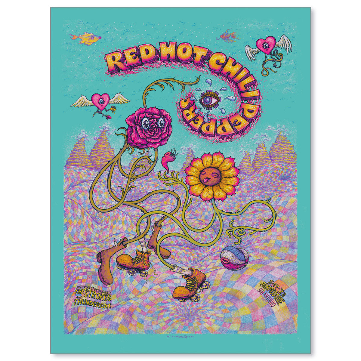 Red Hot Chili Peppers San Antonio May 17, 2023 Poster