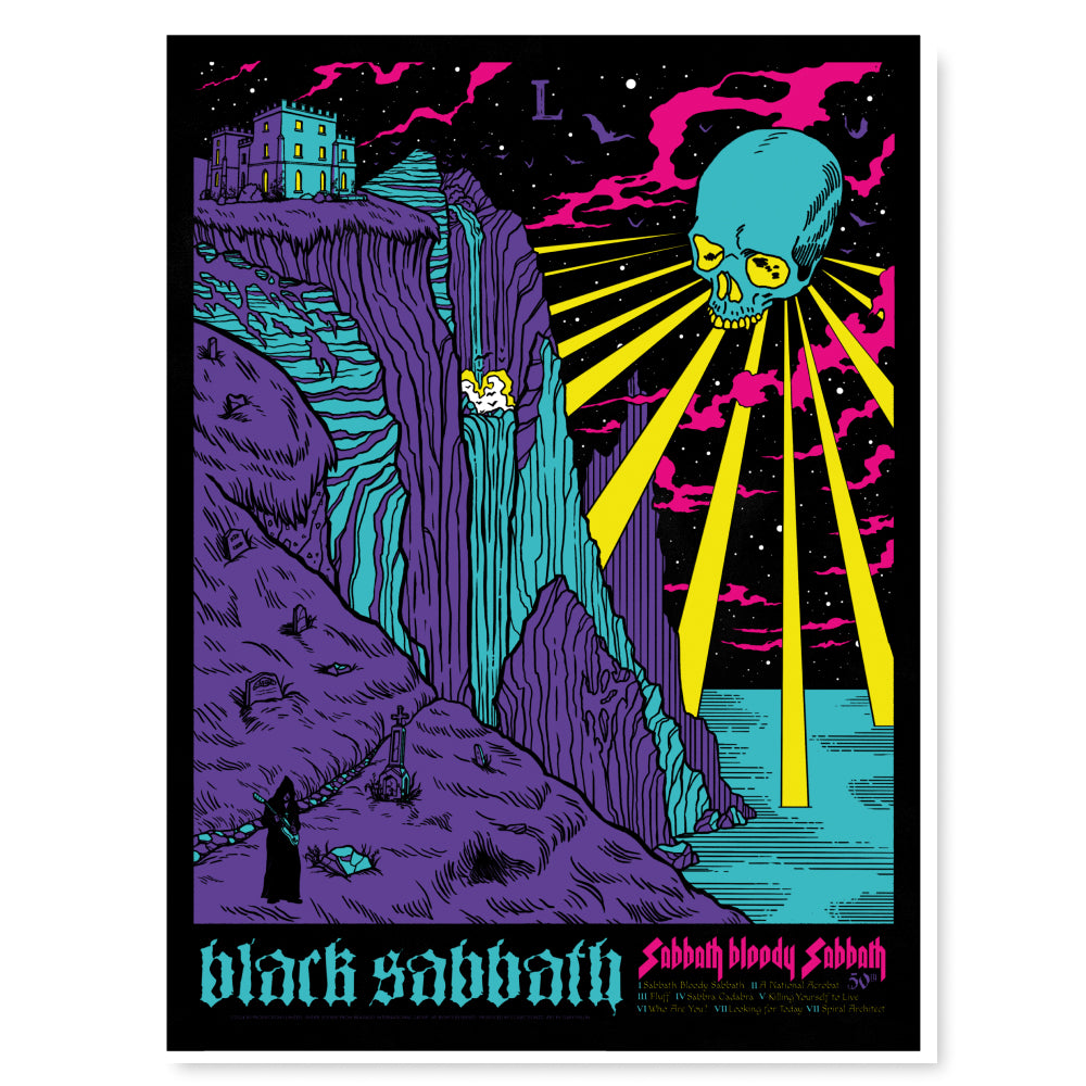 Sabbath Bloody Sabbath 50th (Flocked Blacklight Edition)