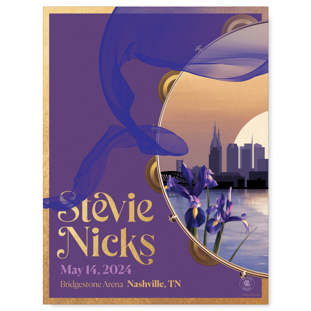 Stevie Nicks May 14, 2024 Nashville Gold Foil Artist Proof