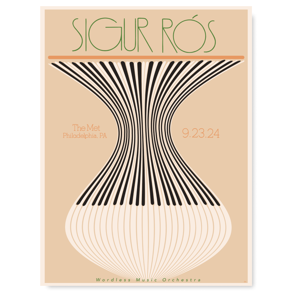 Sigur Rós Philadelphia September 23, 2024 Poster