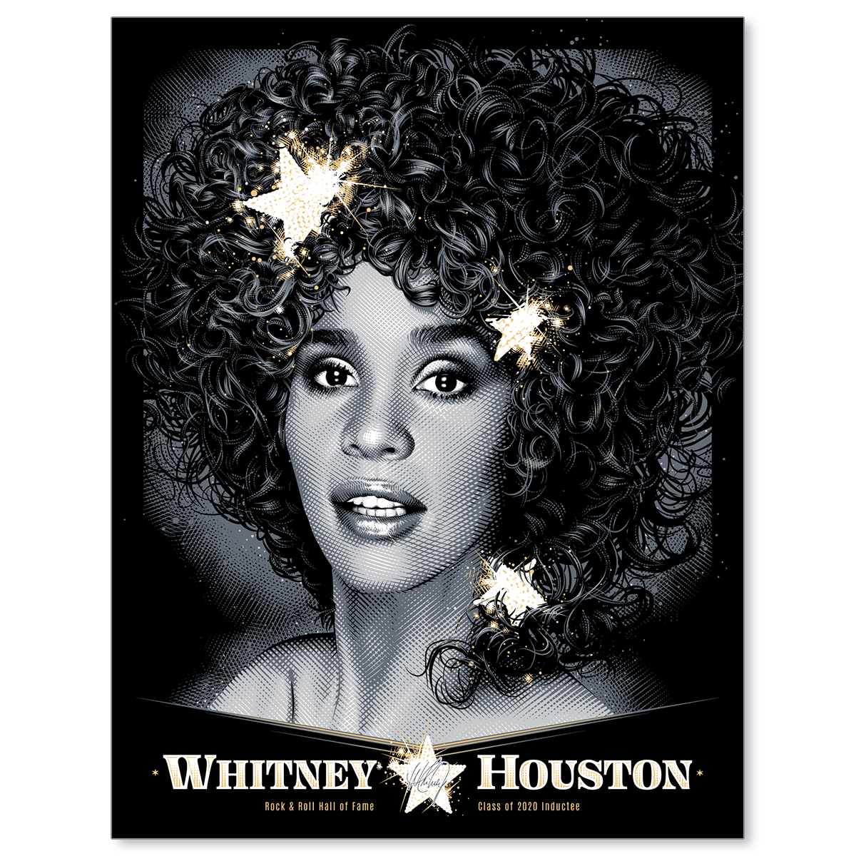 Whitney Houston Hall of Fame by Tracie Ching (Variant Edition)