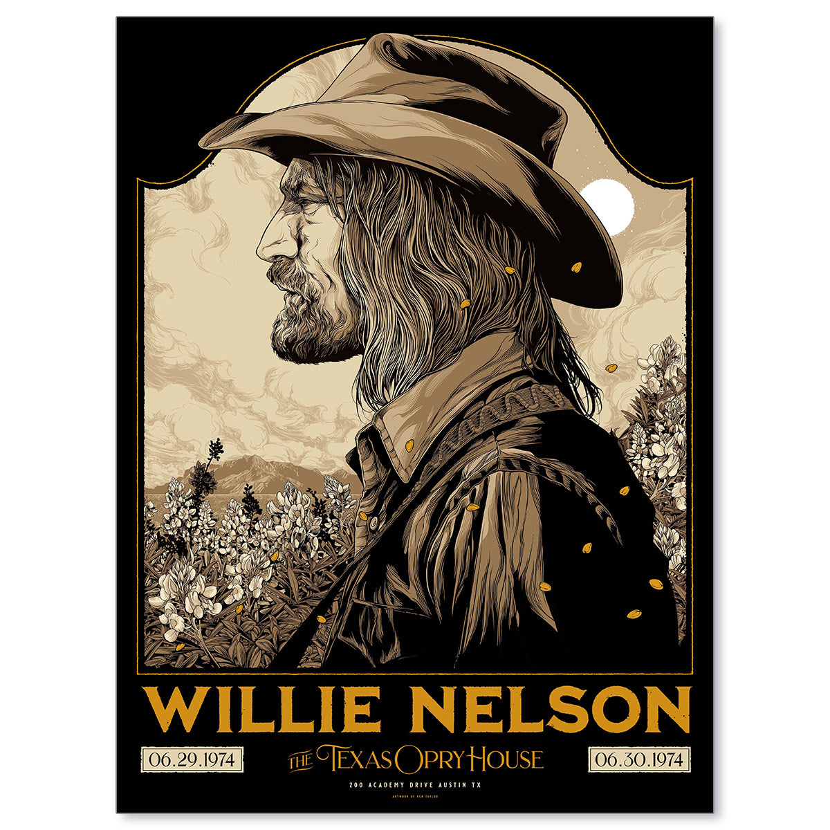 Willie Nelson Austin 1974 by Ken Taylor (Main Edition)