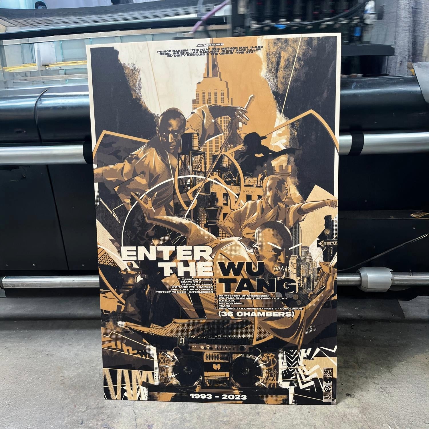 Wu Tang Clan 36 Chambers 30th Anniversary (Wood Edition) NYCC