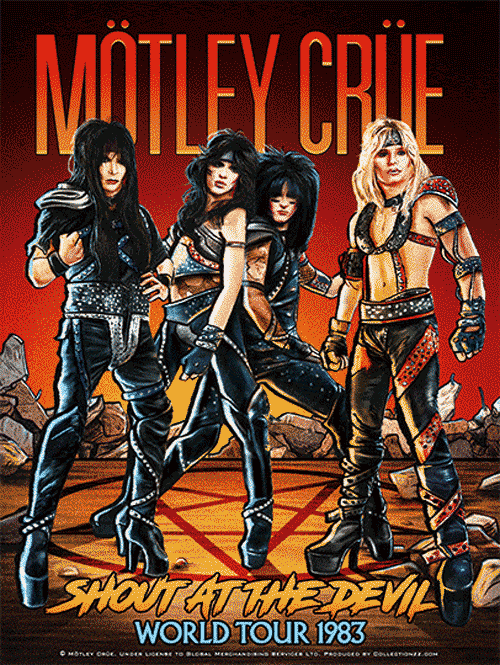 Mötley Crüe Crücial Crüe Tours Lenticulars - Set of 6