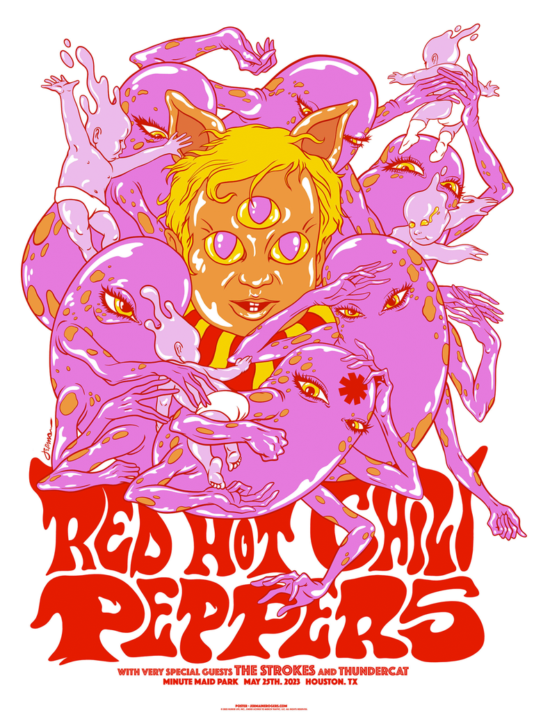 Red Hot Chili Peppers May 25, 2023 Minute Maid Park Houston, TX Poster, Custom prints store