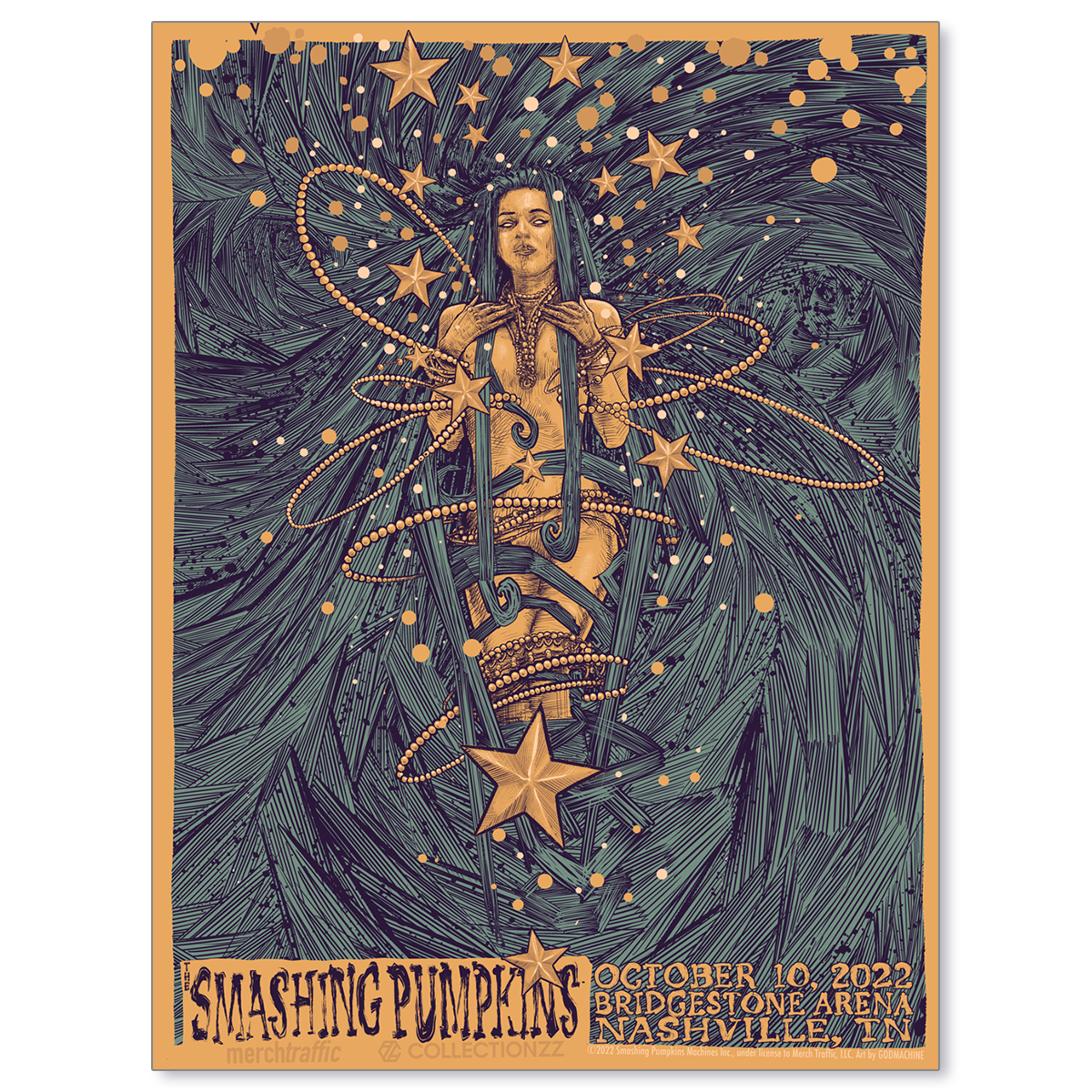 The Smashing Pumpkins Nashville October 10, 2022 Print