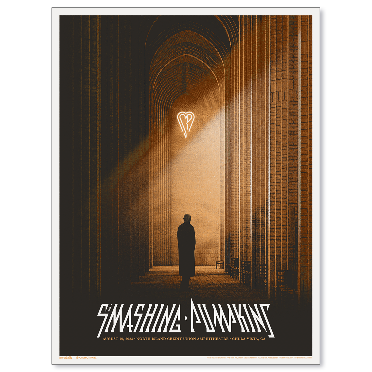 The Smashing Pumpkins Chula Vista August 10, 2023 Poster & Setlist Trading Card