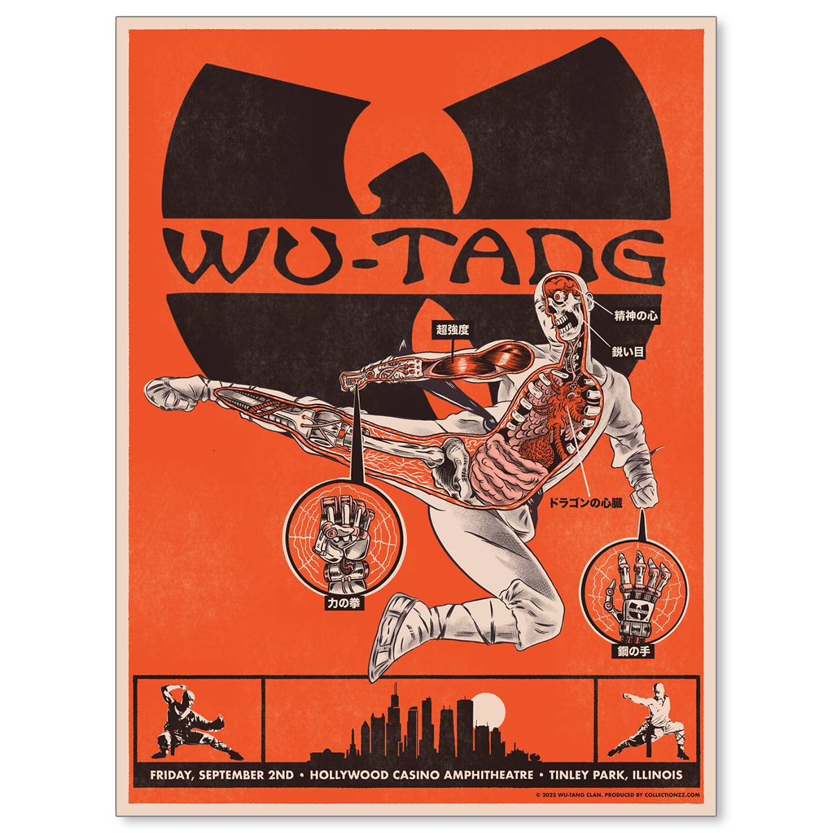 Wu-Tang Clan Tinley Park September 2, 2022 Print
